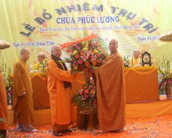 Trao quyết định trụ trì chùa Phúc Lương cho Đại đức Thích Trí Đạt